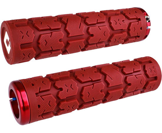 ODI Griffe Rogue V2.1 Lock-On rot, 135mm rote Klemmringe