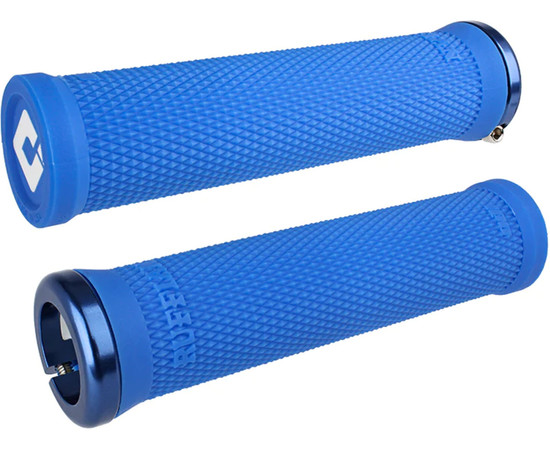 ODI Griffe Ruffian V2.1 Lock-On blau, 135mm, blaue Klemmringe