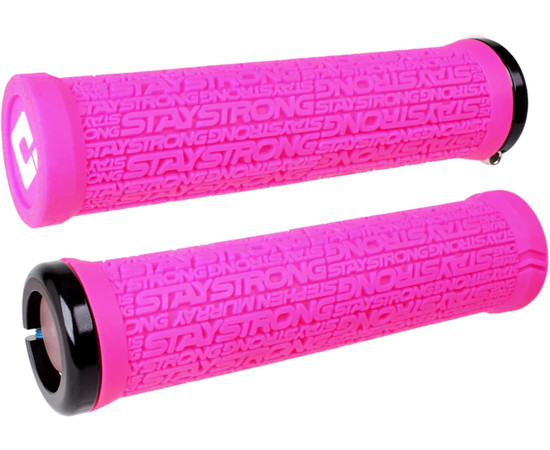 ODI Griffe Stay Strong v2.1 pink, 135mm schwarze Klemmringe