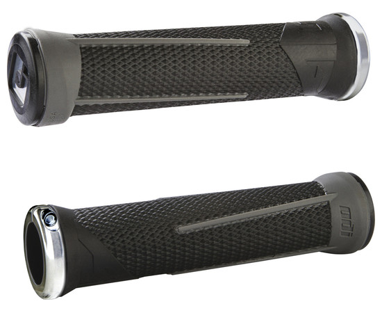 ODI MTB grips AG1 Signature Lock-On 2.1 black-graphit, 135mm silvern clamps