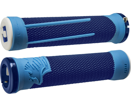 ODI MTB grips AG2 Signature Lock-On 2.1 blue-light blue, 135mm blue clamps
