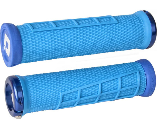 ODI MTB grips Elite Flow Lock On 2.1 light blue, 130mm blue clamps