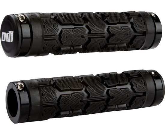 ODI MTB grips Rogue Lock-On black, 130mm black clamps, Bonus Pack