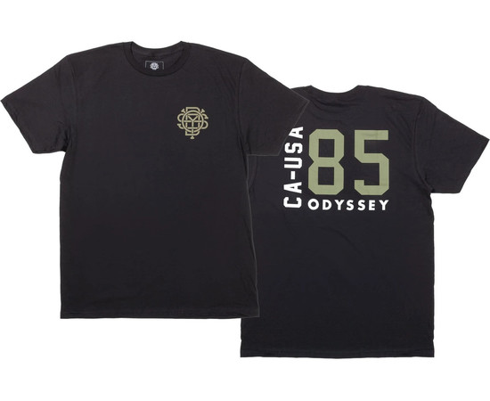 Odyssey T-Shirt Import schwarz mit olive, S 