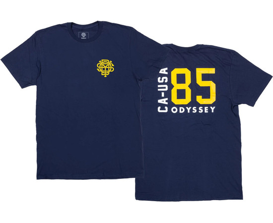 Odyssey T-Shirt Import navy mit mustard, M 