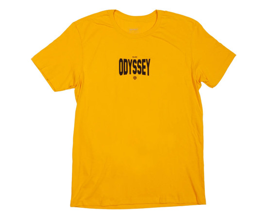 Odyssey T-Shirt Prime gelb mit schwarzer Schrift, XXL 