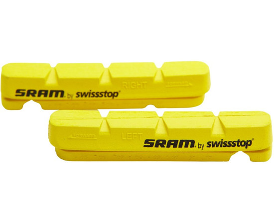 Brake Pad Insert for Carbon Rim SRAM Road Yellow Qty 2