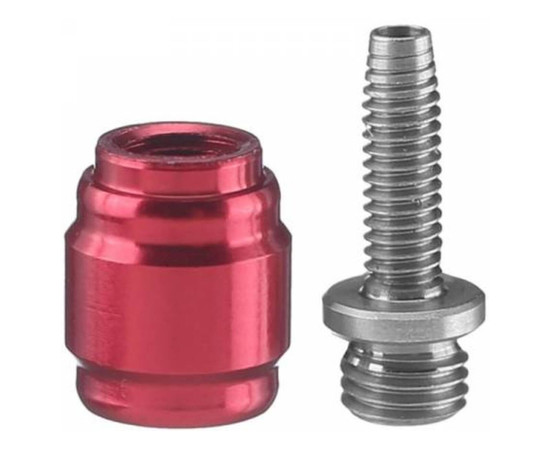 DISC BRAKE HOSE FITTING KIT - (INCLUDES 1 THREADED HOSE BARB, 1 RED COMP FITTING