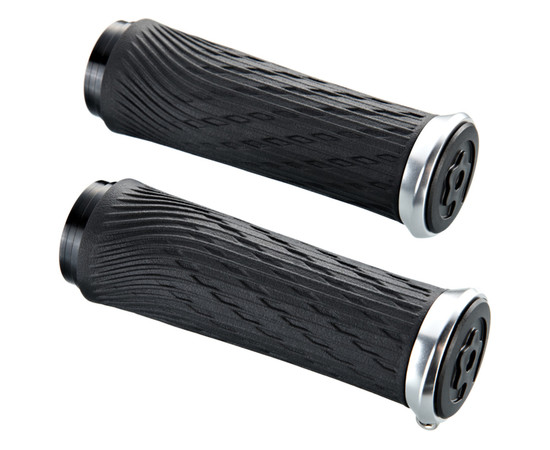 Locking Grips for Grip Shift Integrated 85mm with Silver Clamp and End Plug