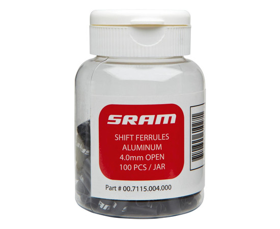 SR Shift Ferrule 4mm Super-Short Nose Black 100-count Jar