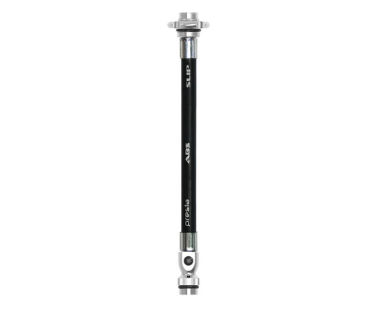 Lezyne Ersatzschlauch ABS Flex Hose Presta mit Ventilwerkzeug für Road Drive Pumpen, schwarz/silber