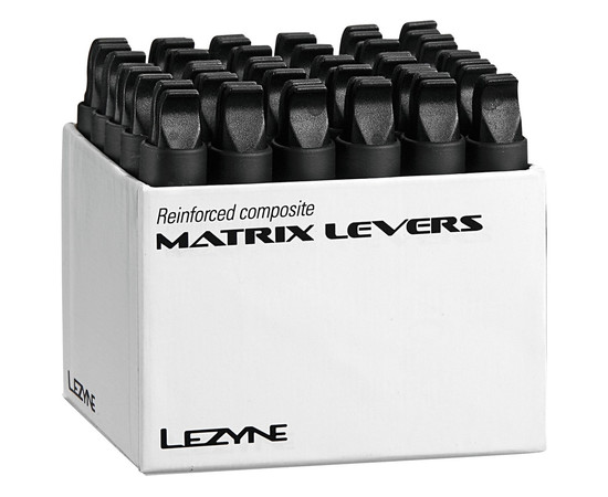Lezyne Tire Lever MATRIX LEVER, white, composite material, DISPLAY BOX 30pcs