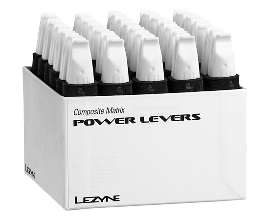 Lezyne Tire Lever, POWER LEVER with spook hook, white, composite material, DISPLAY BOX 30pcs