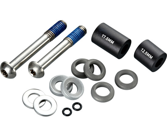 Post Spacer Set - 20 S (Front 180/Rear 160), Includes Titanium T25 Caliper Mount