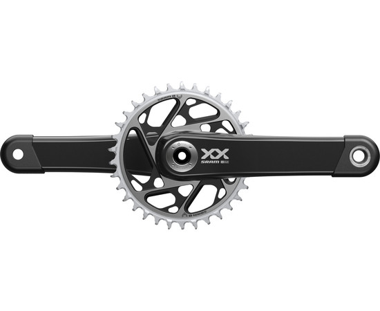 SRAM Kurbelgarnitur XXSL Eagle DUB 170mm, 34T DM, schwarz ohne Innenlager, QF:168mm, CL55