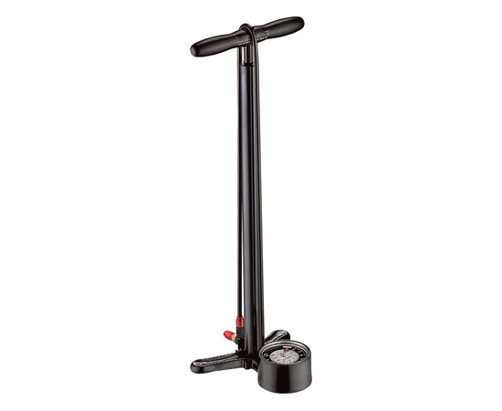 Lezyne Floor Pump Classic Floor Drive, black-metallic, 220psi, 63,5cm, Izmērs: 63,5 cm, Krāsa: Black-metallic