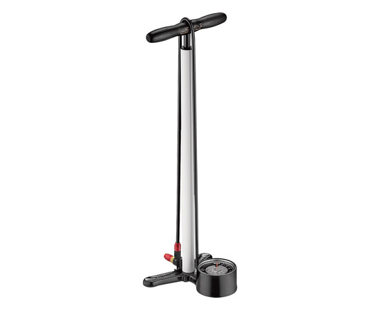 Lezyne Floor Pump Classic Floor Drive, black-metallic, 220psi, 63,5cm, Izmērs: 63,5 cm, Krāsa: White