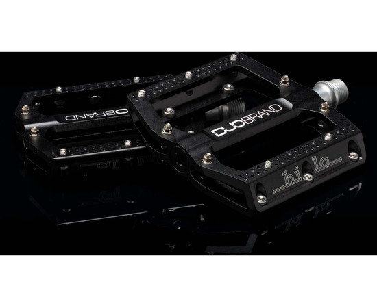 DUO Brand CNC Pedal Hi-Lo 9/16", schwarz 