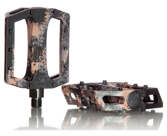 pedals, Demolition Trooper 9/16", black/brown marble