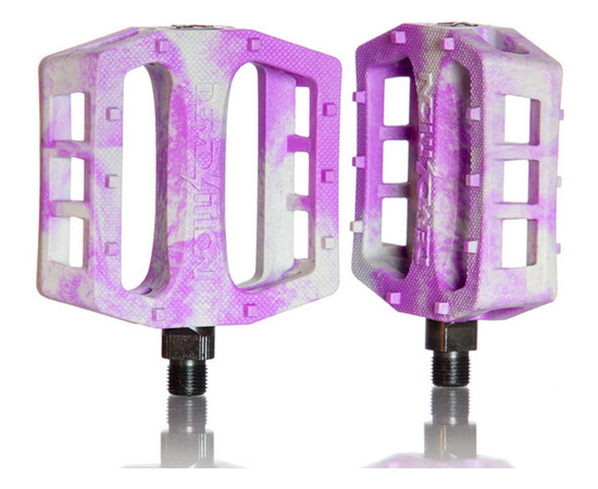 pedals, Demolition Trooper 9/16", white/purple marble