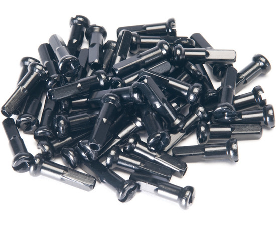 Salt Spoke-Nipples alloy 50pcs., black