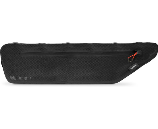 USWE Frame Bag Large 45,5x12,5x6cm, black, with zipper