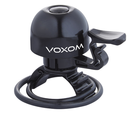 Voxom Bicycle Bell Kl15 22,2-31,8mm, O-Ring, black, Kolor: Black