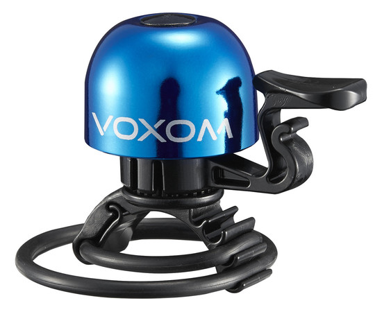 Voxom Bicycle Bell Kl15 22,2-31,8mm, O-Ring, blue, Colors: Blue