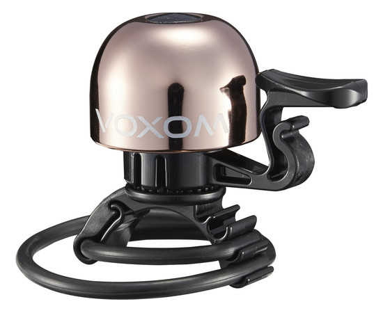 Voxom Bicycle Bell Kl15 22,2-31,8mm, O-Ring, rosé-gold, Colors: Rosé-gold