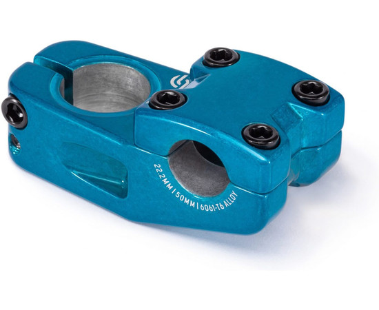 PRO toploader stem 50mm reach blue