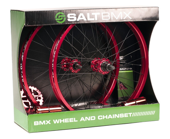 Salt Valon Kit Wheels, Sprocket, Chain and pegs red