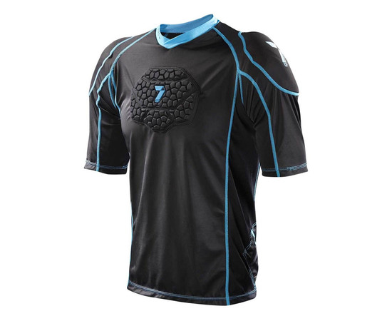 7IDP T-Shirt Flex Body Protector Size: M, black-blue