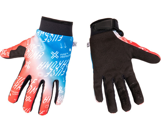 Fuse Chroma Handschuhe Größe: L rot-blau