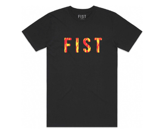 FIST T-Shirt Flaming Hawt M, rot-schwarz 