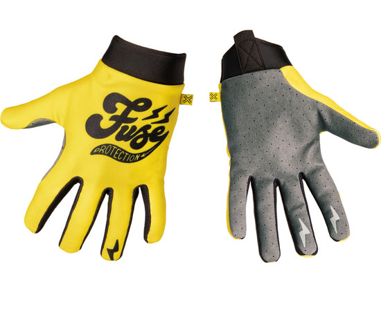 Fuse Omega Handschuhe Cafe Größe: M gelb-schwarz