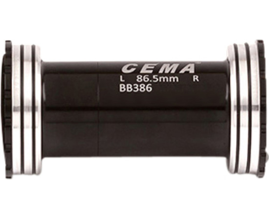 BB386 for FSA386/Rotor 30mm W: 86,5 x ID: 46 mm Stainless Steel - Black, Interlock