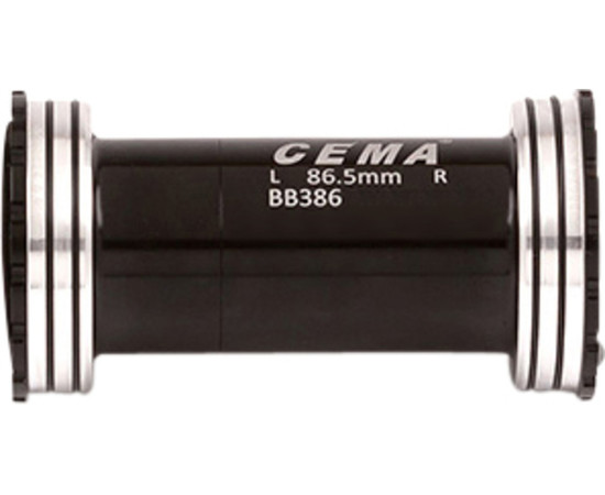 BB386 for Shimano W: 86,5 x ID: 46 mm Stainless Steel - Black, Interlock