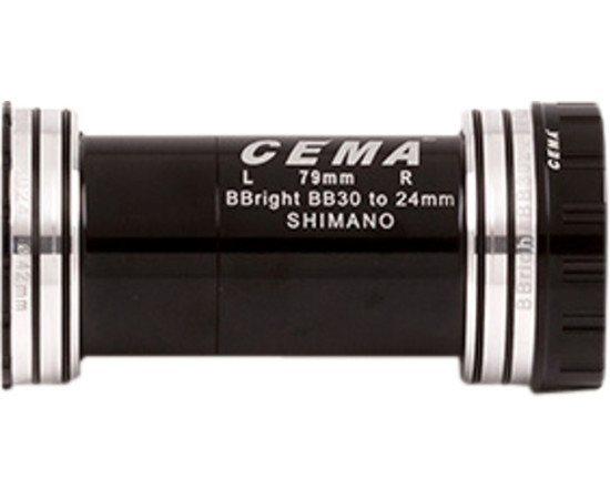 BBright46 for BB30/PF30 W: 79 x ID: 46 mm Stainless Steel - Black, Interlock