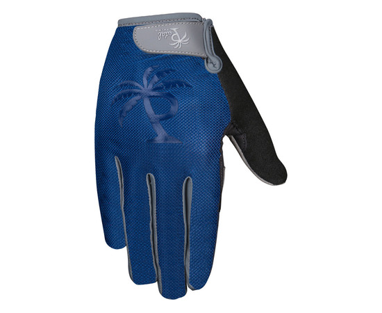 Pedal Palms long finger gloves, Navy Grey, Size: XS, Colors: Blue-grey