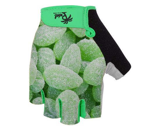 Pedal Palms Kurzfingerhandschuh Mint Lea ves, XL, grün-schwarz 