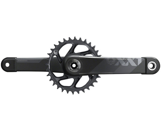 SRAM XX1 Eagle Crankset - 175mm, 12-Speed, 34t, Direct Mount, Cannondale Ai, DUB Spindle Interface, Gray, C2