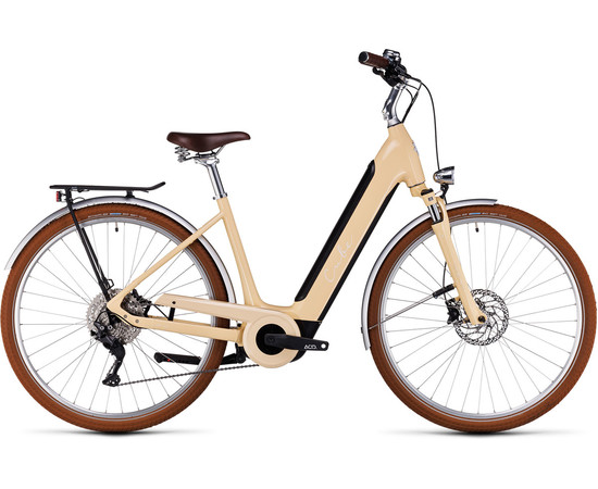 E-bike Cube Ella Ride Hybrid 500 Easy Entry honey'n'white 2023-46 cm / XS, Metai: 2023, Dydis: 50 cm / S