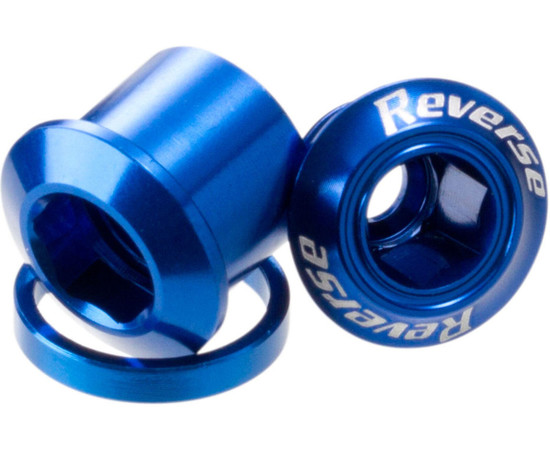REVERSE chainring screw 1 piece blue