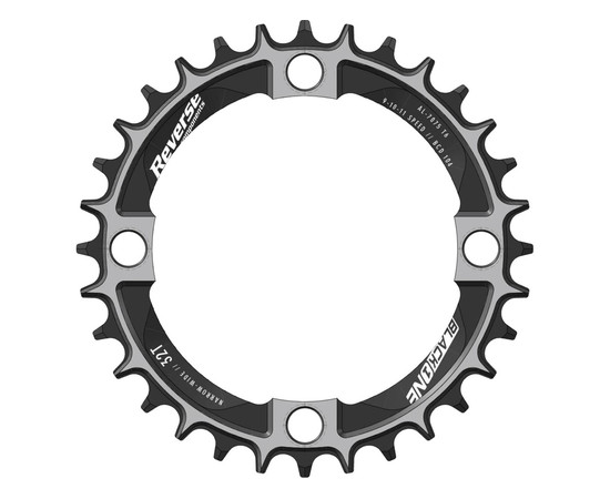 REVERSE chainring Black One 104mm 32T narrow-wide black-silver