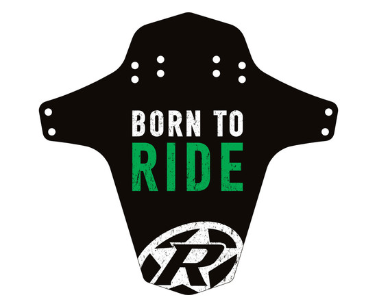 REVERSE Mudfender Born to Ride (Schwarz/Neongrün) 