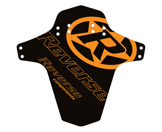 REVERSE Mudfender Reverse Logo (Schwarz/Fox-Orange) 