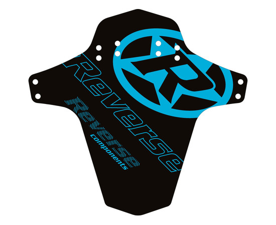 REVERSE Mudfender Reverse Logo (Schwarz/Hellblau) 