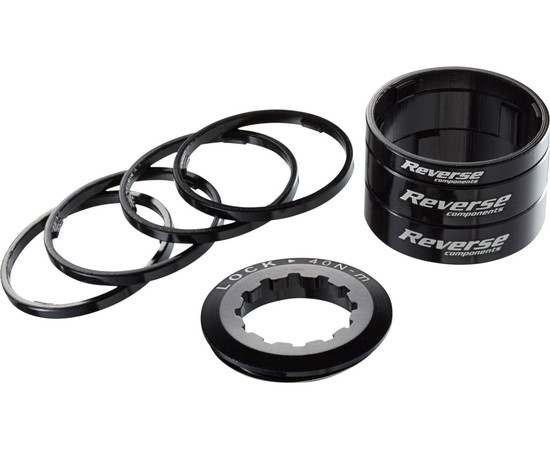 REVERSE Single Speed Spacer Kit Schwarz 