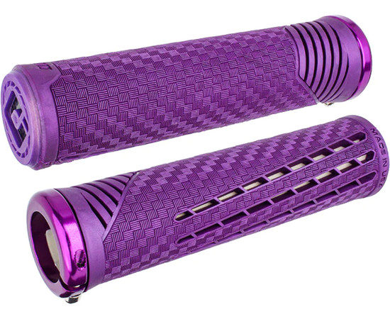 ODI CF Lock-On Grips Cosmic Purple w/ Purple Clamp