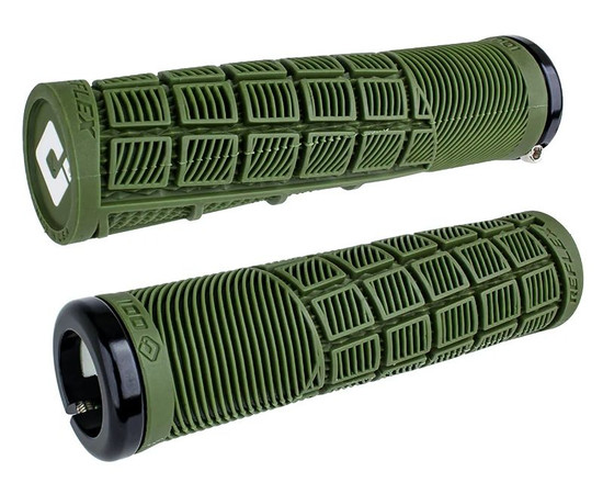Grips ODI Reflex v2.1 MTB Lock-on 135mm White/Army green
